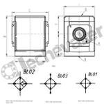 MX3-1-B01 MODULE DERIVATION CLAPET 2 SORTIES 1 ANTI-RETOUR - CAMOZZI