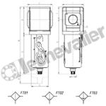 MX3-1-F00 FILTRE 25 MIC. 1 PURGE SEMI-AUTOMATIQUE - CAMOZZI