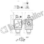 MX2-1/2-V17 VANNE ARRET URGENCE 1/2 3/2NF CDE. ELECTROPNEU. EXT CAMOZZI