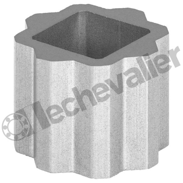 ROC.14X11H16 RED. ETOILE/CARRE ACIER
