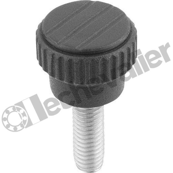 K0110.0005X10 BOUTON MOLETE FILETAGE TA.0 M05X10
