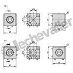 K1039.102 CUBE DE FIXATION, TYPE B