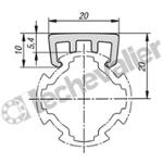 K2005.302 PROFIL DE GLISSEMENT TYPE I, P=30,