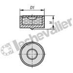 K1157.120720 NIVEAU SPHERIQUE SANS BOI D1=12 H=7