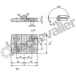 K0434.1251520 CHARNIERE DEGONDABLE B1=48 THERMOPL