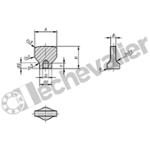 K1312.4010 ECROU PAPILLON HYGIENIC USIT M10 10