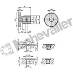K1462.10512 DOUILLES DE FIXATION POUR GOUPILLE