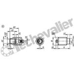 K1842.1106160 DOUILLE FUR ZUSTANDSSENSOR, M16, D=