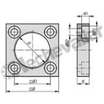 K1820.32 BRIDE FILETEE, T. 32, D=M50X1,5, B=