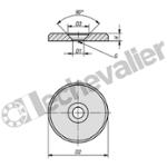 K0173.00416 RONDELLE ACIER D1=4,3, D=16