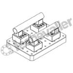 K0819.60008040 PRISME VERTICAL ACIER DE TRAITEMENT