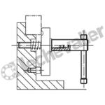 K0755.116 ECROU A BROCHE BROCHE FIXE M16 ACIE