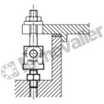 K0397.06 CHAPE A TIGE FILETEE M06X15 ACIER D