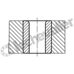 K1021.A0110X09 DOUILLE DE PERÇAGE CYLINDRIQUE, FOR