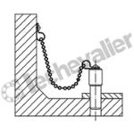 K1125.01X160 CHAÎNETTE SIMPLE L=160, FORME:A ACI
