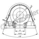 K1655.401000 CHAINE A ROULEAUX  DIN8187 1-MODULE
